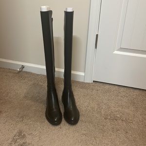 Black Leather Stuart Weitzman Over The Knee City Boot size 7.5